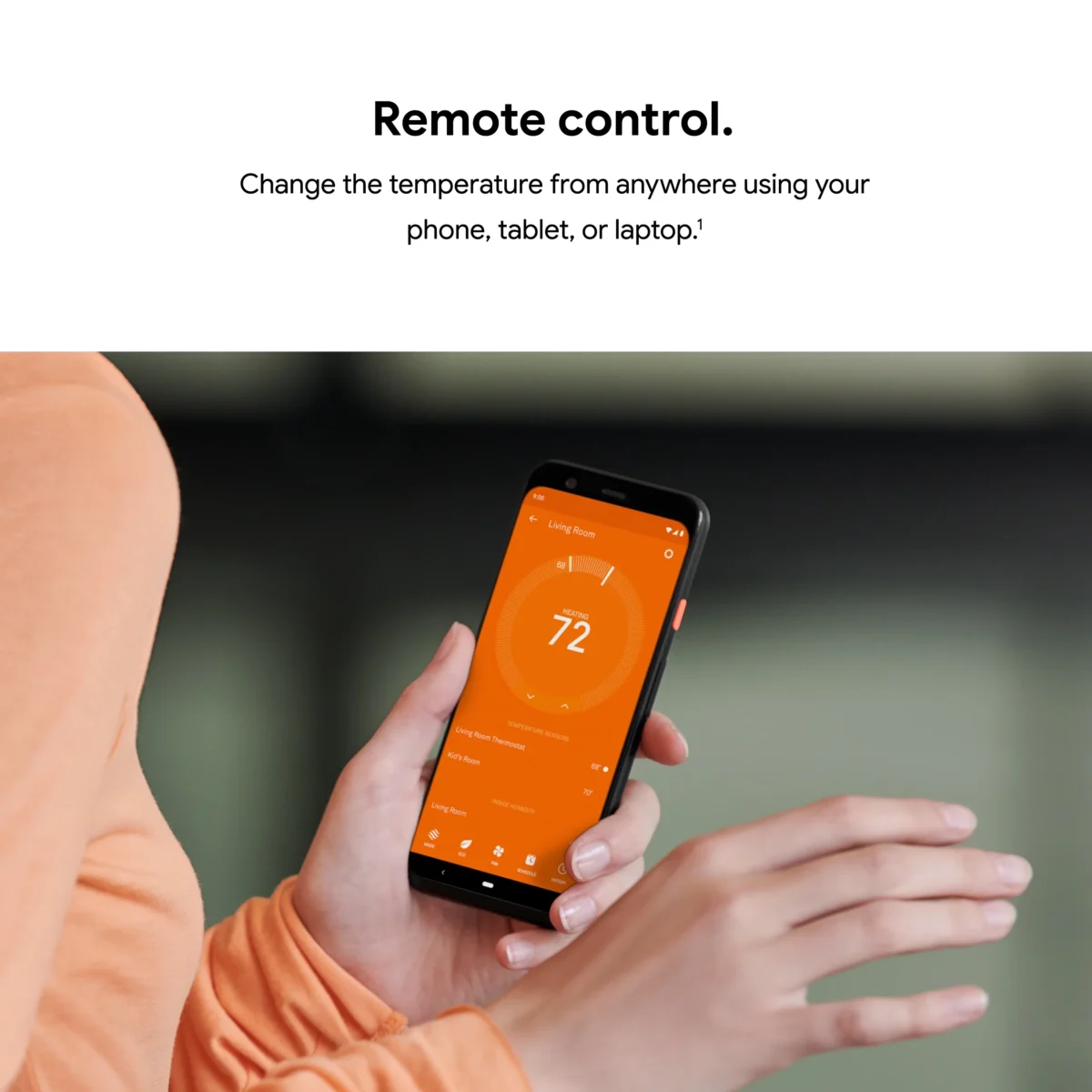 Smart Learning Thermostat Stainless Steel Energy Savings & Voice Control - Image 3