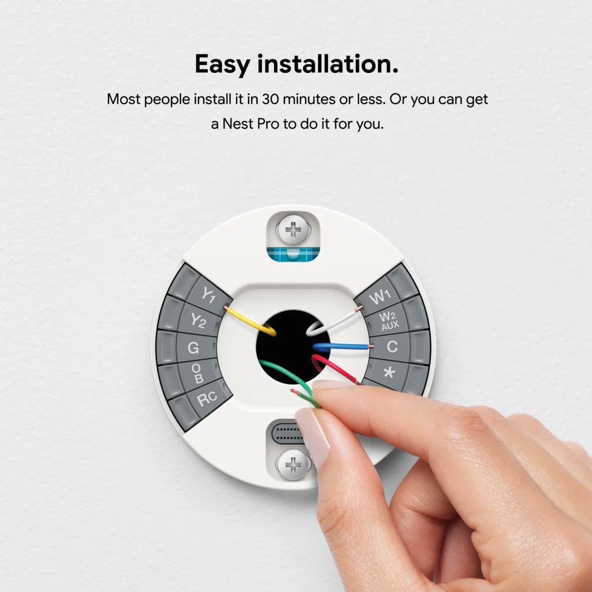 Smart Learning Thermostat Stainless Steel Energy Savings & Voice Control - Image 5