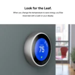 Smart Learning Thermostat Stainless Steel Energy Savings & Voice Control - Image 4