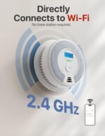 Smart Smoke Detector Carbon Monoxide Detector Combo with Replaceable Battery, Wi-Fi Smoke - Image 2